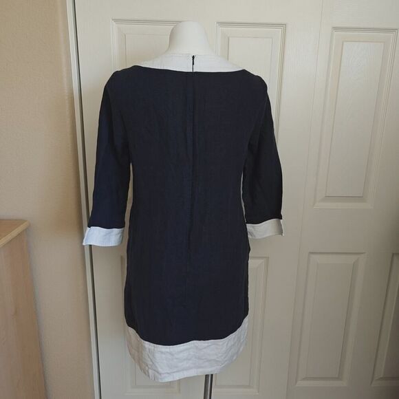 Michael Kors 3/4 sleeve linen shift dress sz M - Picture 5 of 10